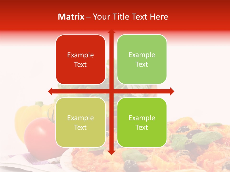 Isolated Olive Sausage PowerPoint Template