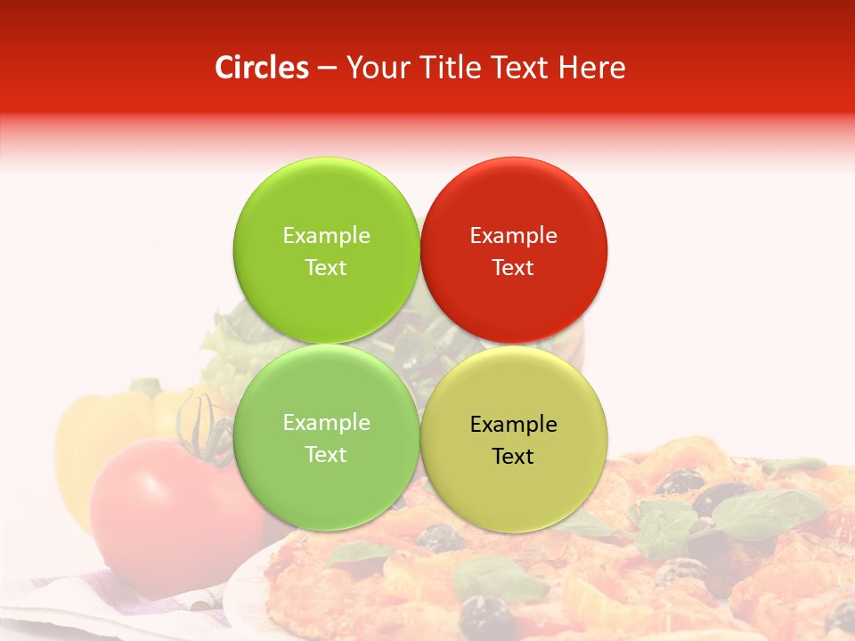 Isolated Olive Sausage PowerPoint Template