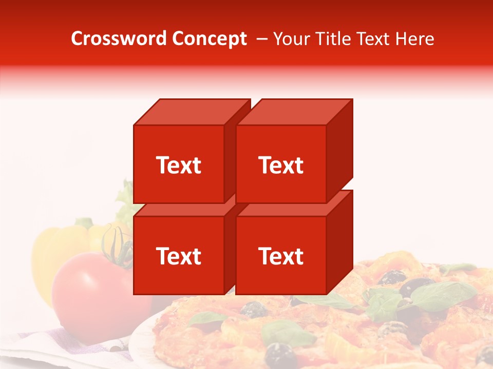 Isolated Olive Sausage PowerPoint Template