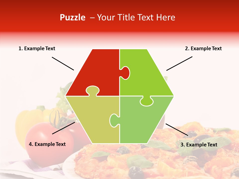 Isolated Olive Sausage PowerPoint Template