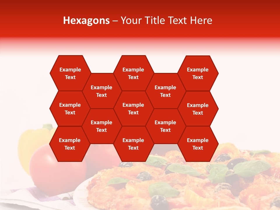 Isolated Olive Sausage PowerPoint Template