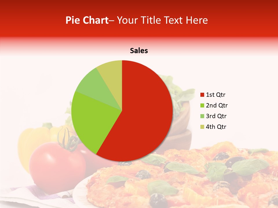 Isolated Olive Sausage PowerPoint Template