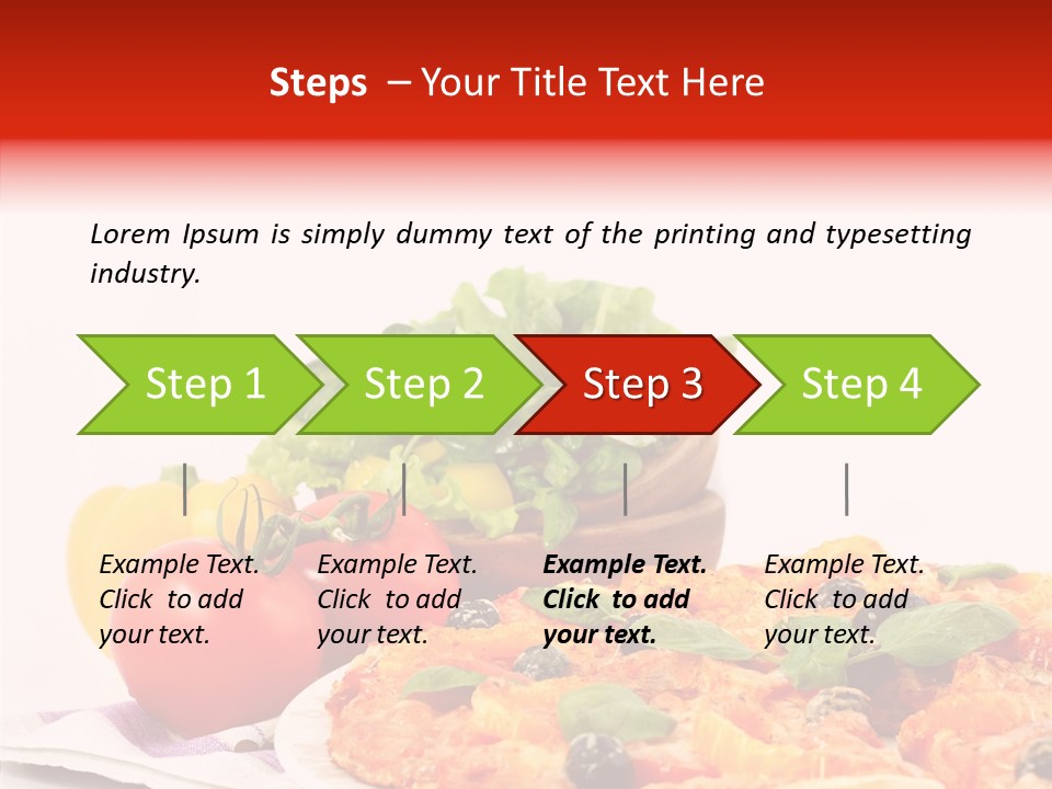 Isolated Olive Sausage PowerPoint Template