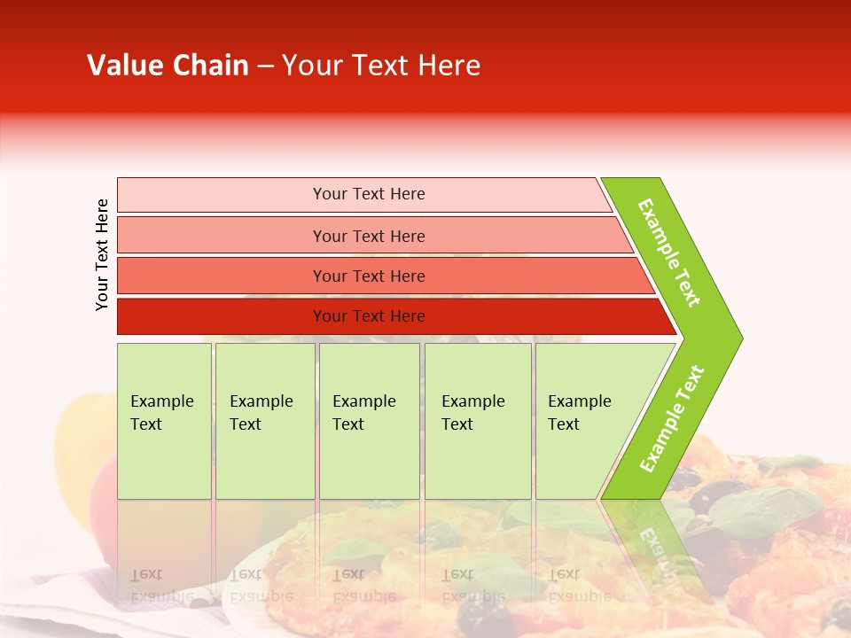 Isolated Olive Sausage PowerPoint Template