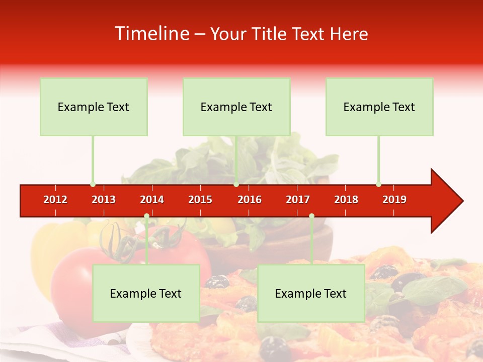 Isolated Olive Sausage PowerPoint Template