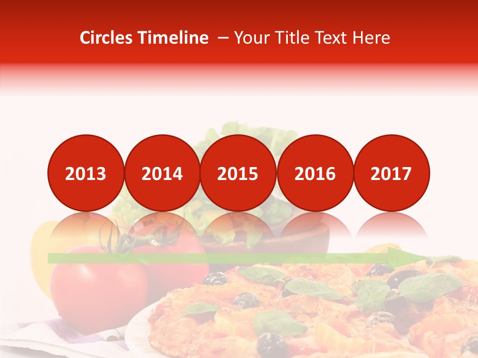 Isolated Olive Sausage PowerPoint Template