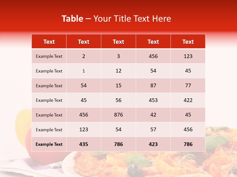 Isolated Olive Sausage PowerPoint Template