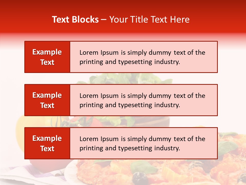 Isolated Olive Sausage PowerPoint Template