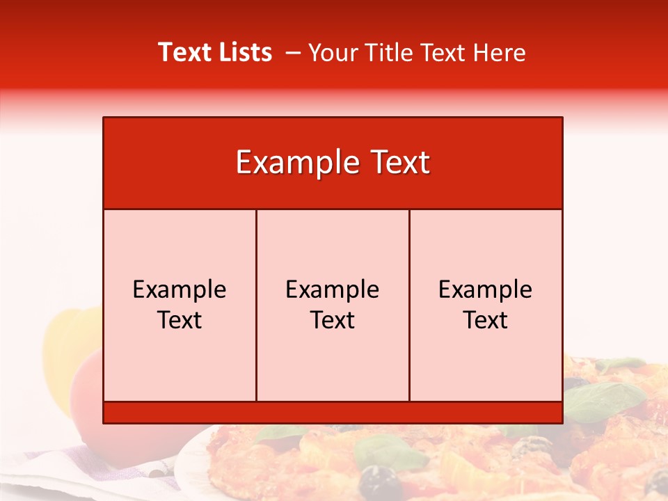 Isolated Olive Sausage PowerPoint Template