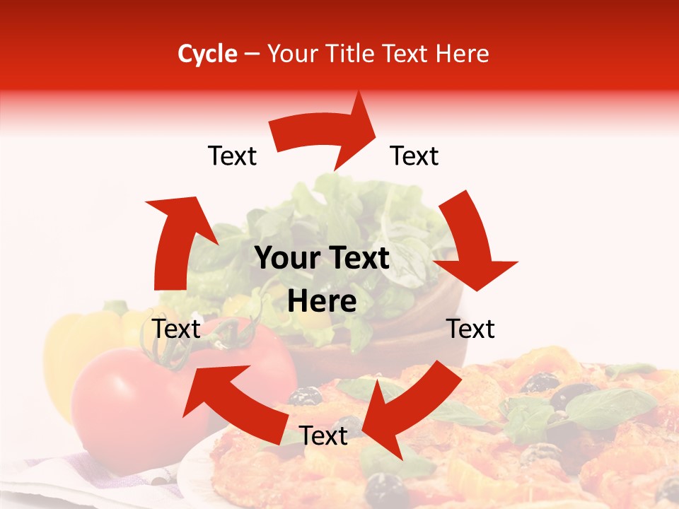 Isolated Olive Sausage PowerPoint Template