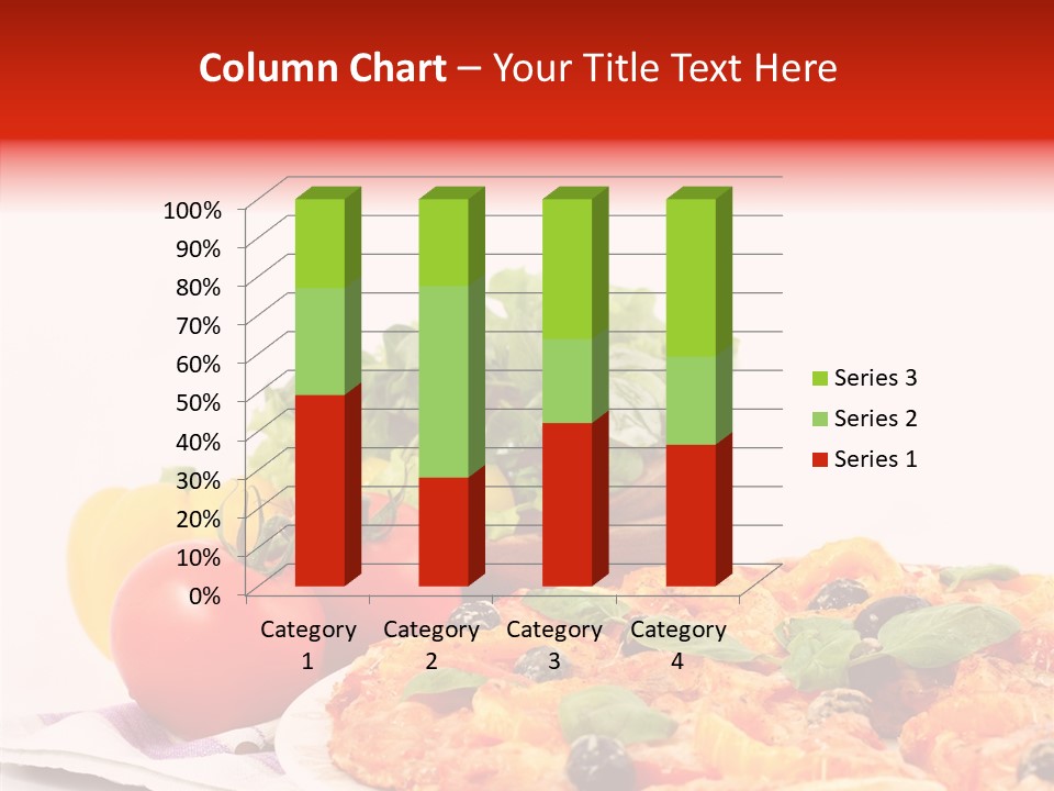 Isolated Olive Sausage PowerPoint Template