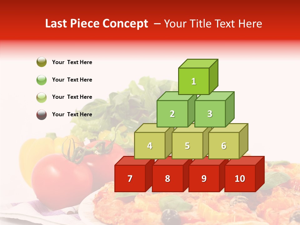 Isolated Olive Sausage PowerPoint Template