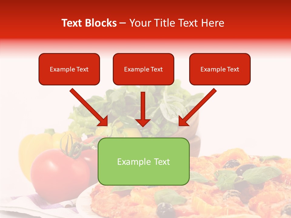 Isolated Olive Sausage PowerPoint Template