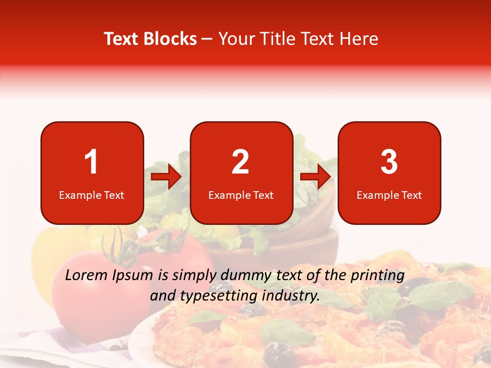 Isolated Olive Sausage PowerPoint Template
