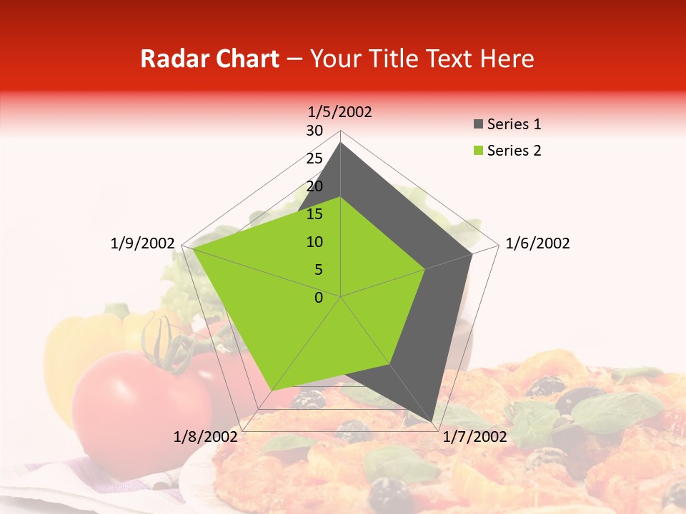 Isolated Olive Sausage PowerPoint Template