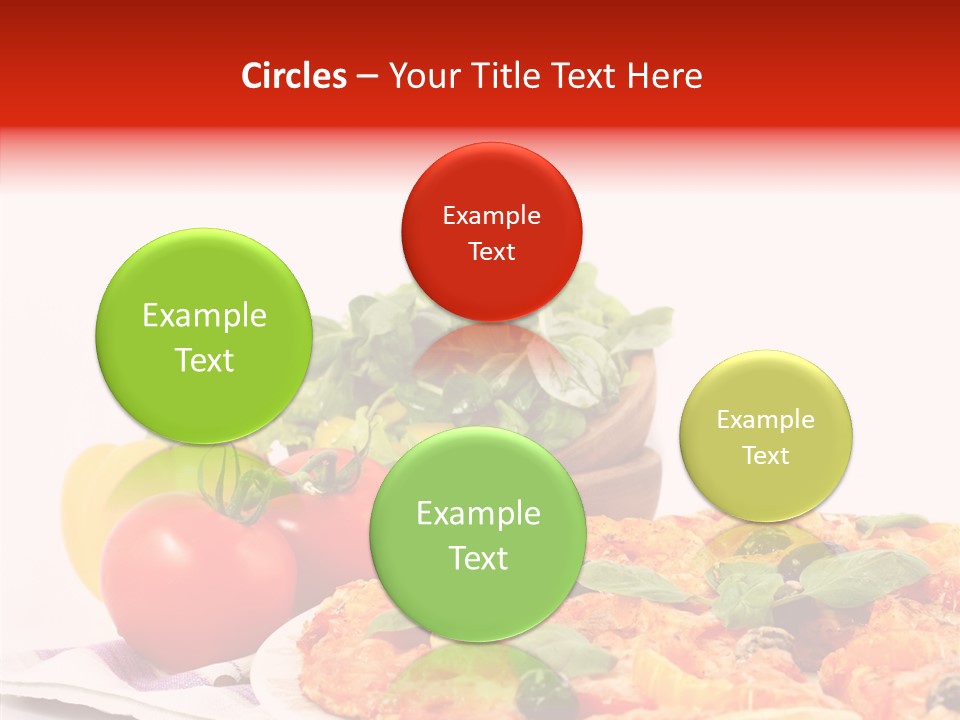 Isolated Olive Sausage PowerPoint Template