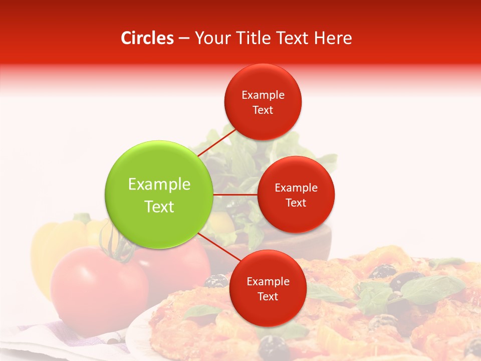 Isolated Olive Sausage PowerPoint Template