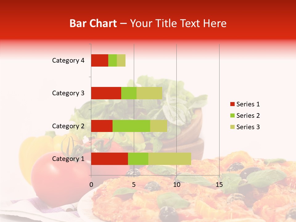 Isolated Olive Sausage PowerPoint Template