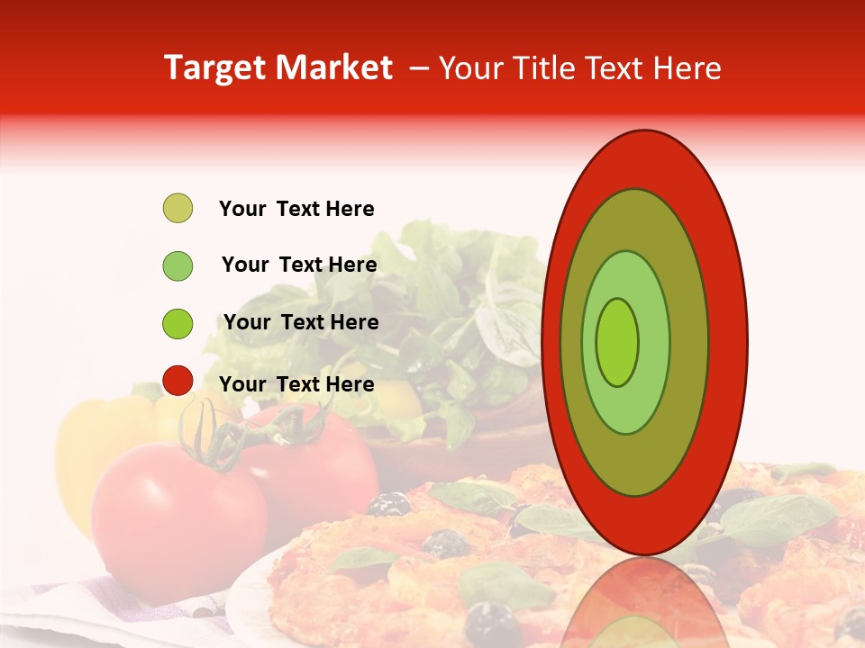 Isolated Olive Sausage PowerPoint Template