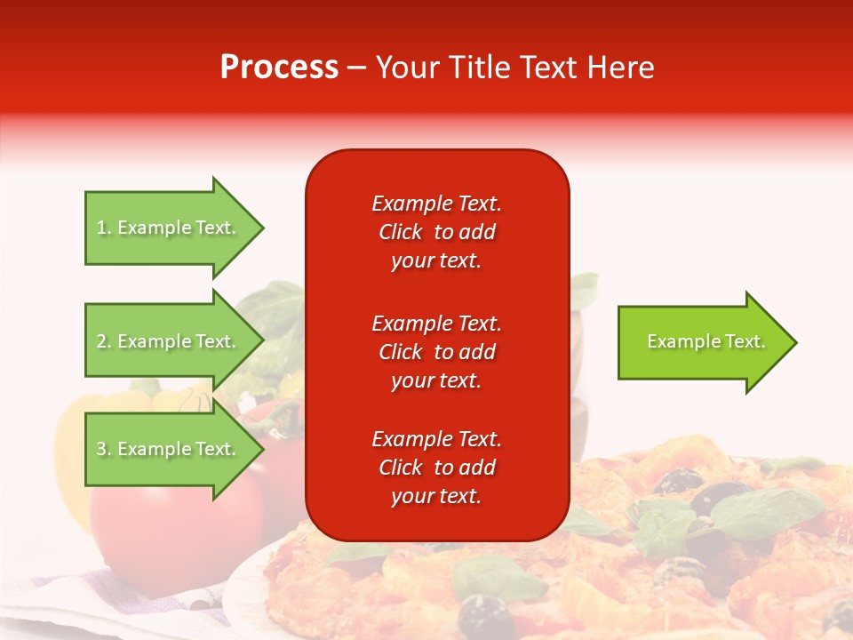 Isolated Olive Sausage PowerPoint Template