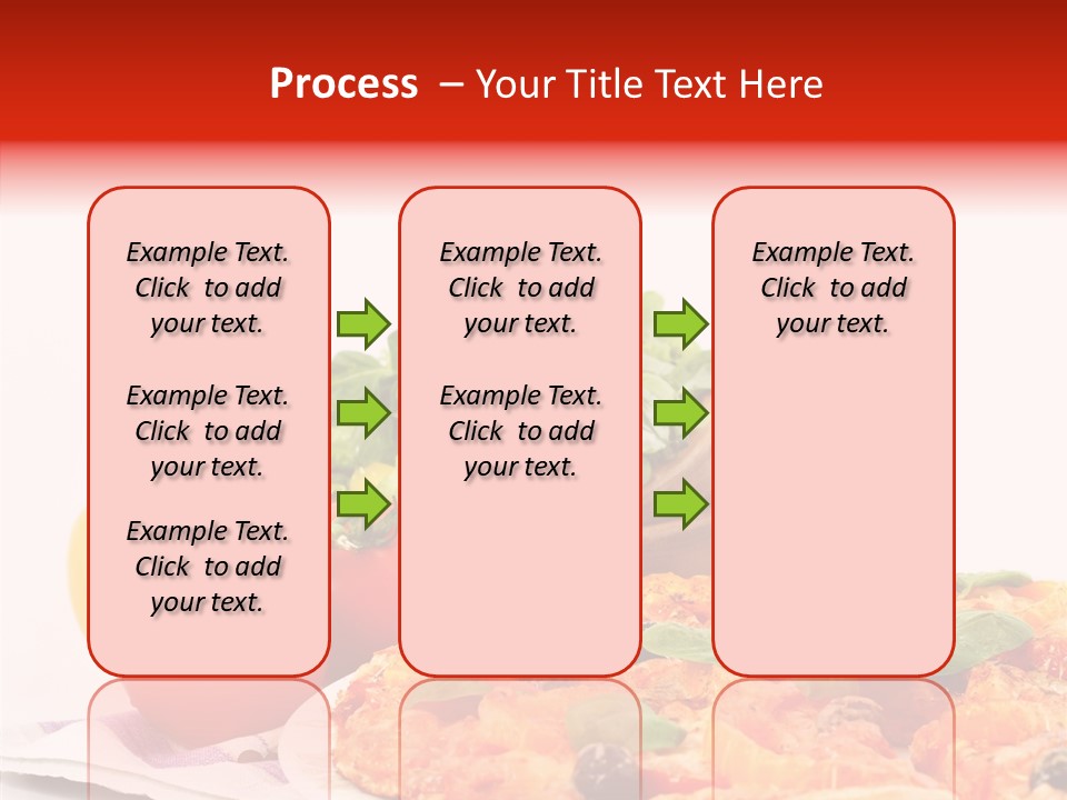 Isolated Olive Sausage PowerPoint Template