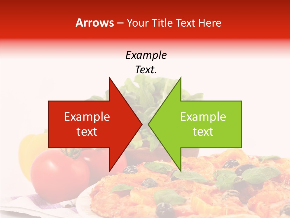 Isolated Olive Sausage PowerPoint Template