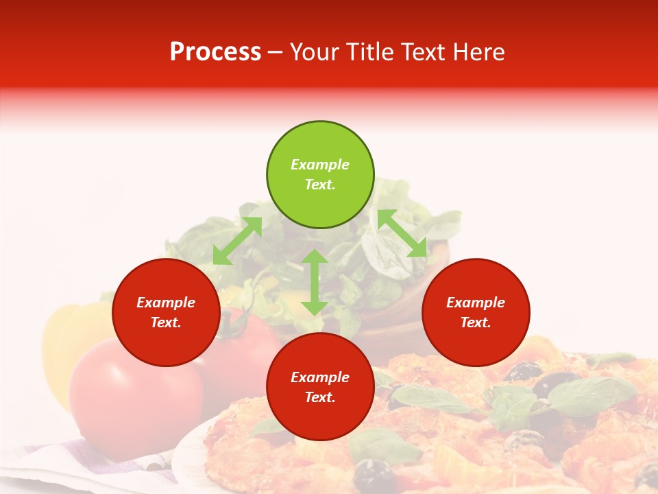 Isolated Olive Sausage PowerPoint Template