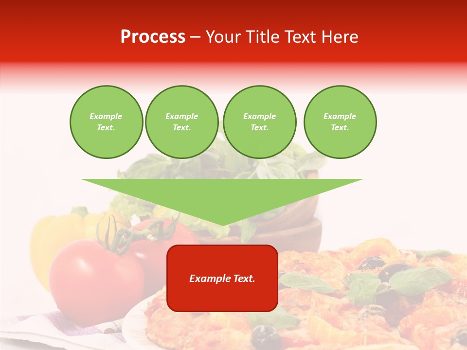 Isolated Olive Sausage PowerPoint Template