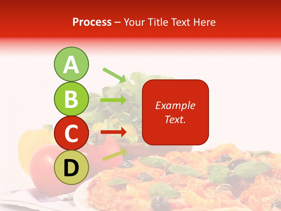 Isolated Olive Sausage PowerPoint Template