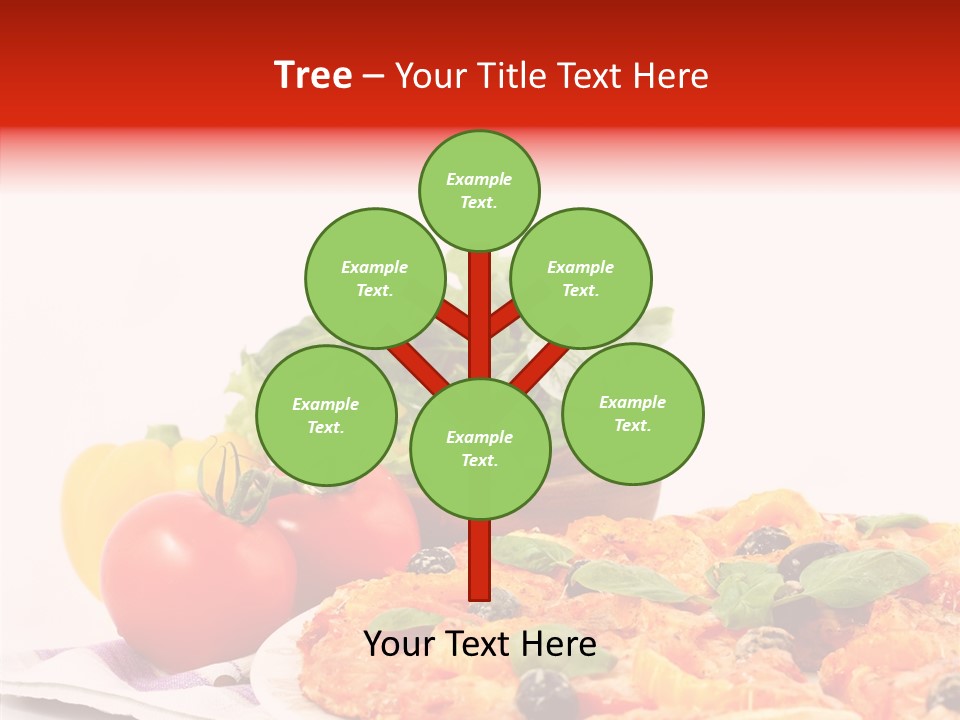 Isolated Olive Sausage PowerPoint Template