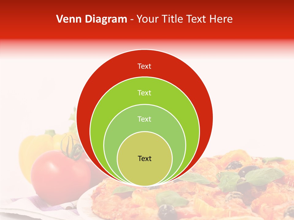 Isolated Olive Sausage PowerPoint Template