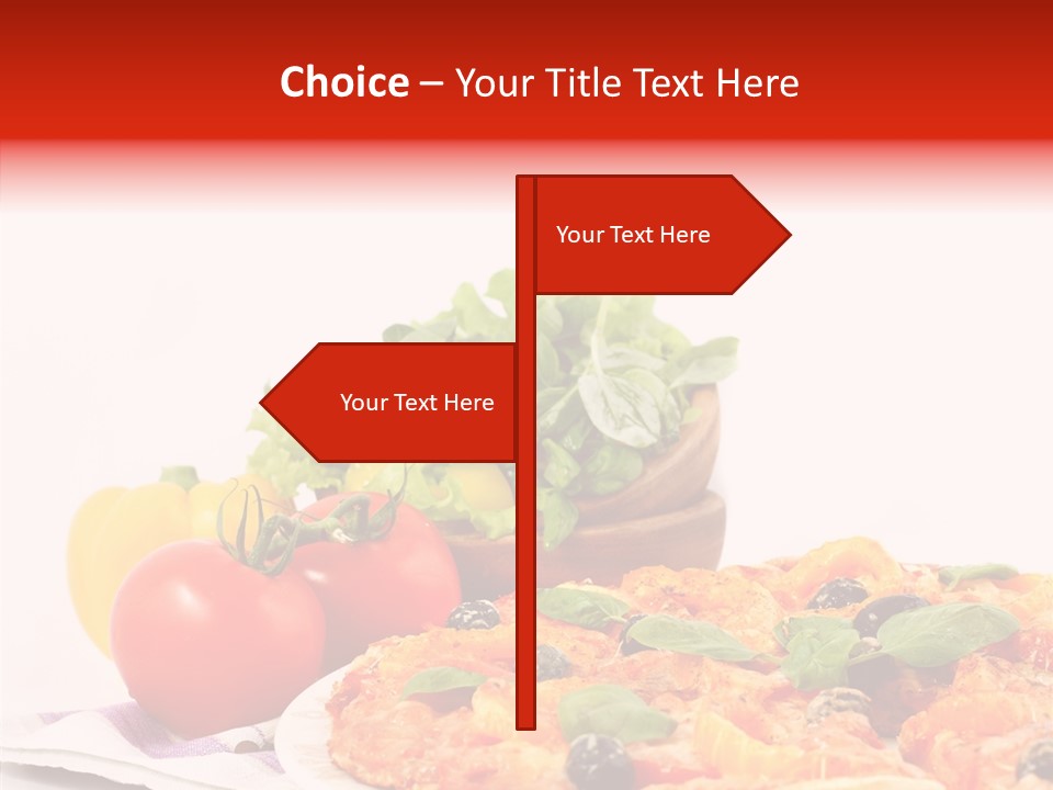 Isolated Olive Sausage PowerPoint Template