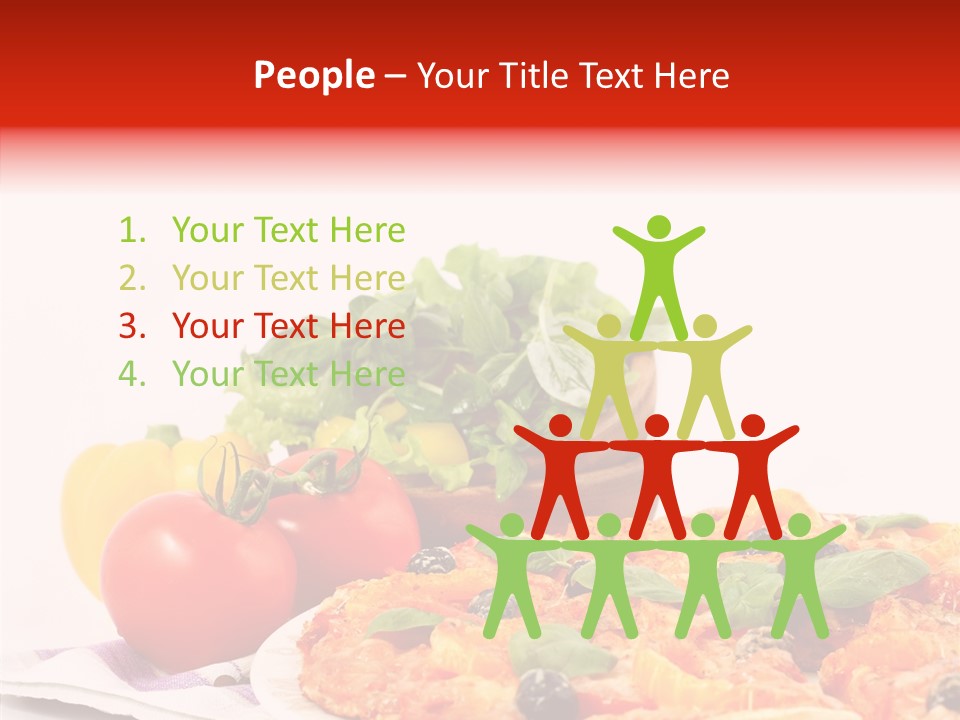 Isolated Olive Sausage PowerPoint Template