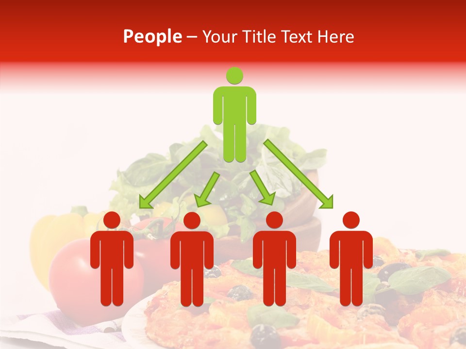 Isolated Olive Sausage PowerPoint Template