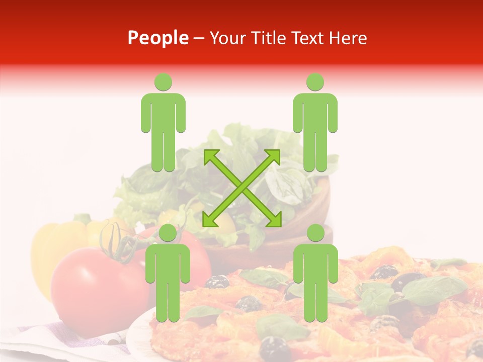 Isolated Olive Sausage PowerPoint Template