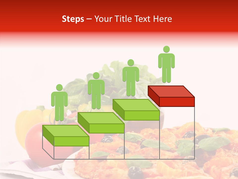 Isolated Olive Sausage PowerPoint Template