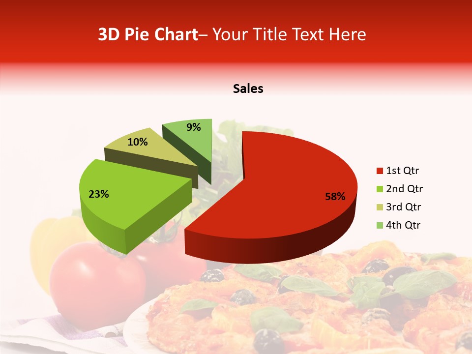 Isolated Olive Sausage PowerPoint Template