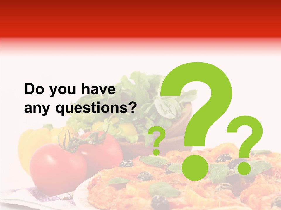 Isolated Olive Sausage PowerPoint Template