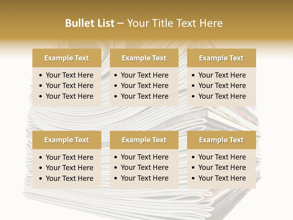 Profe Ional Toon Table PowerPoint Template