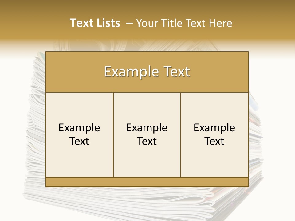 Profe Ional Toon Table PowerPoint Template