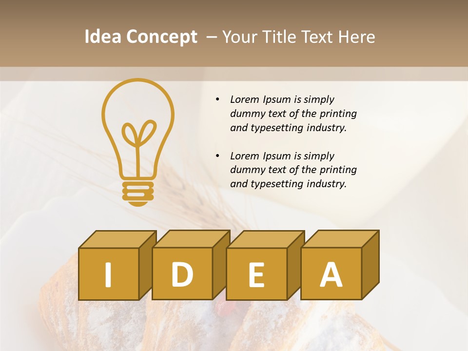 Jam Milk Fresh PowerPoint Template