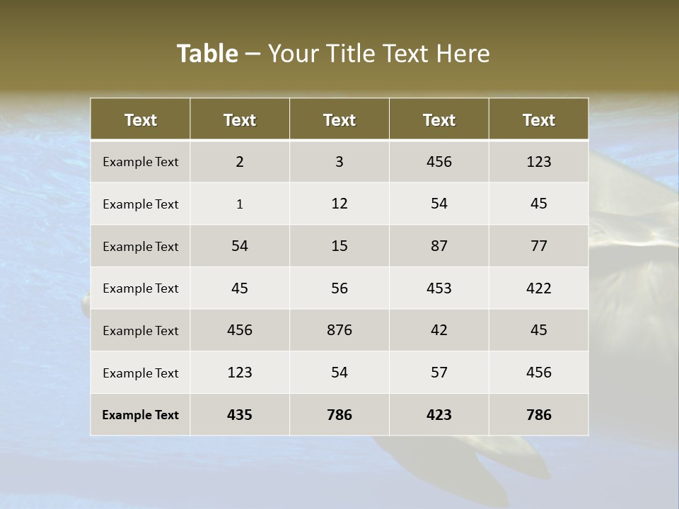 Delphine Pool Mular PowerPoint Template