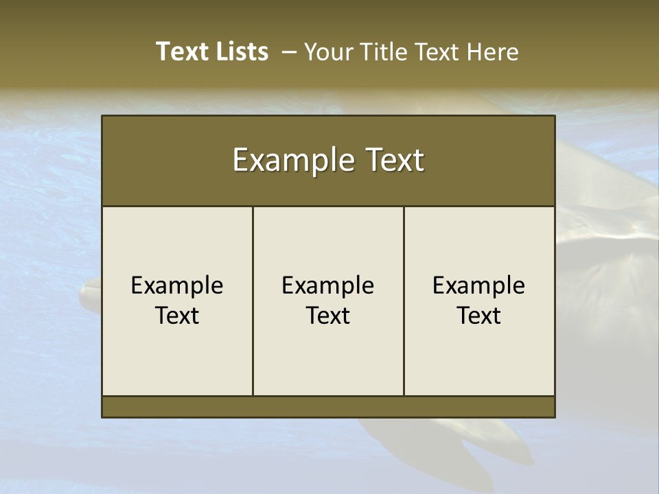 Delphine Pool Mular PowerPoint Template