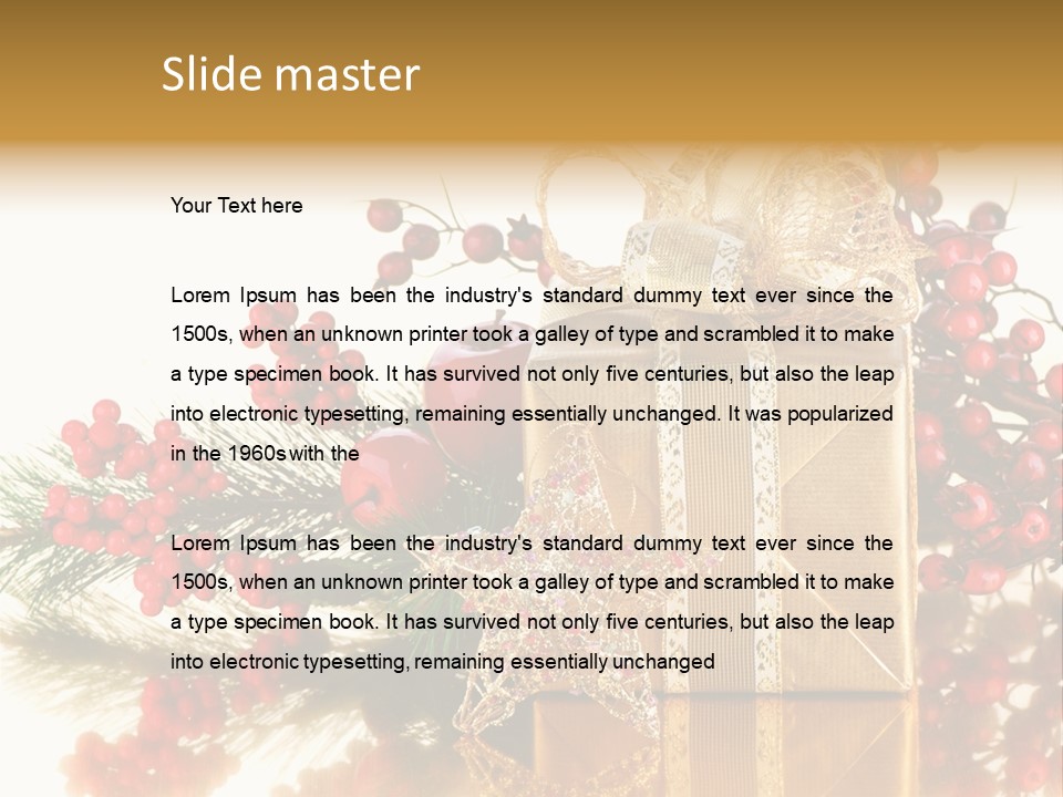 Retro Hanging Text PowerPoint Template