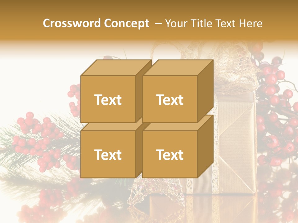 Retro Hanging Text PowerPoint Template