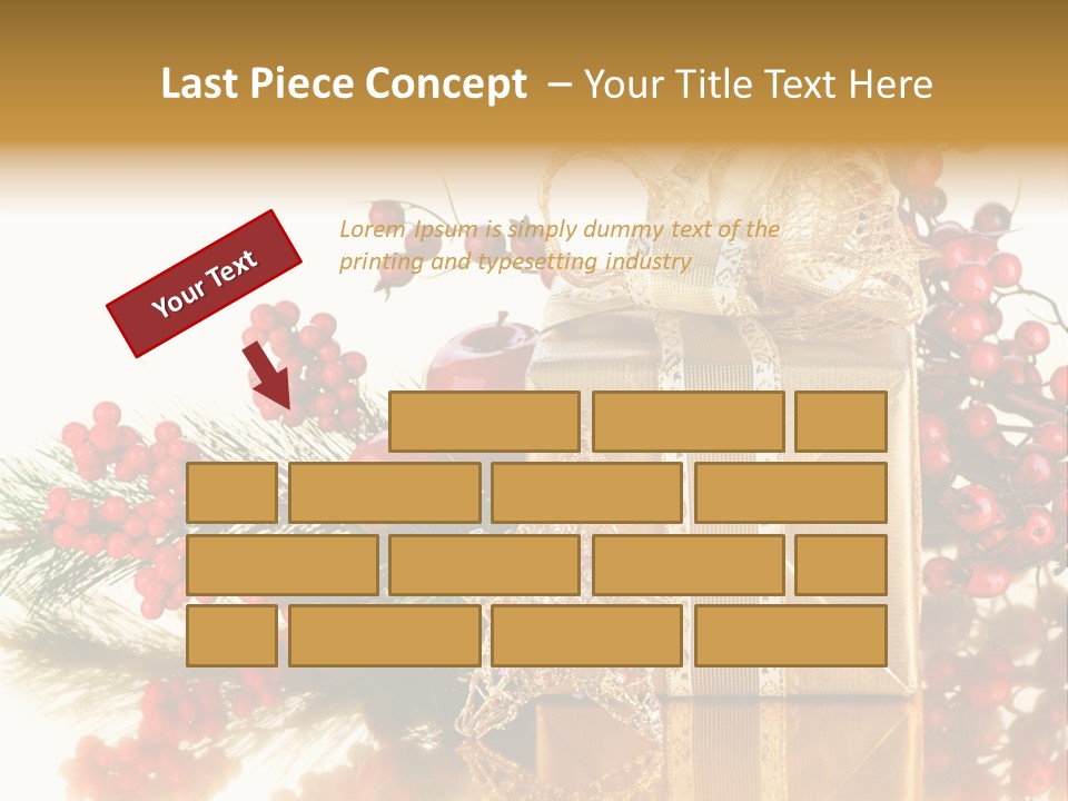 Retro Hanging Text PowerPoint Template