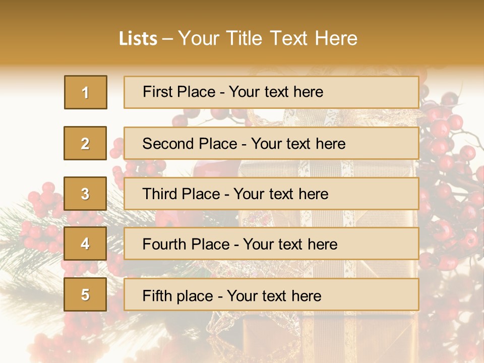 Retro Hanging Text PowerPoint Template