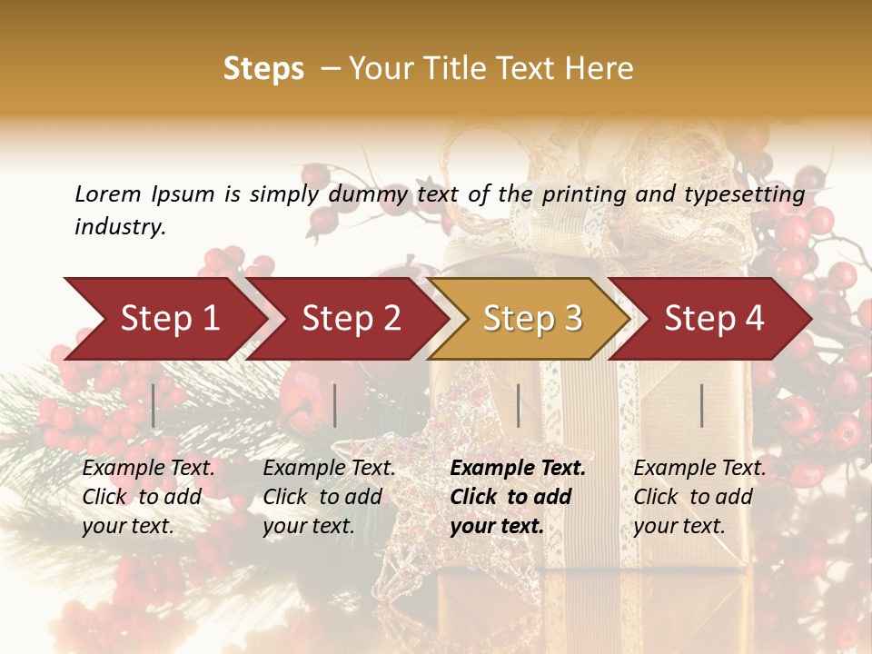 Retro Hanging Text PowerPoint Template