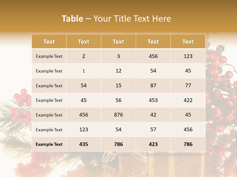 Retro Hanging Text PowerPoint Template