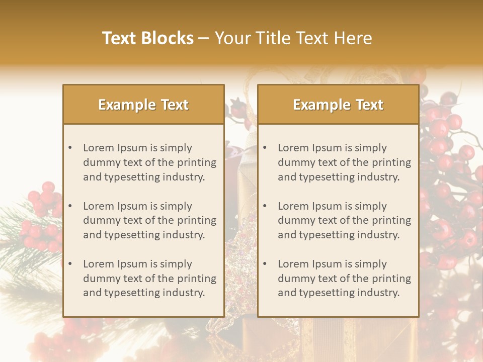 Retro Hanging Text PowerPoint Template